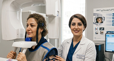 بررسی موقعیت سوراخ اپیکال و فاصله آن از اپکس آناتومیک ریشه دندان‌های قدامی فک بالا با استفاده از CBC